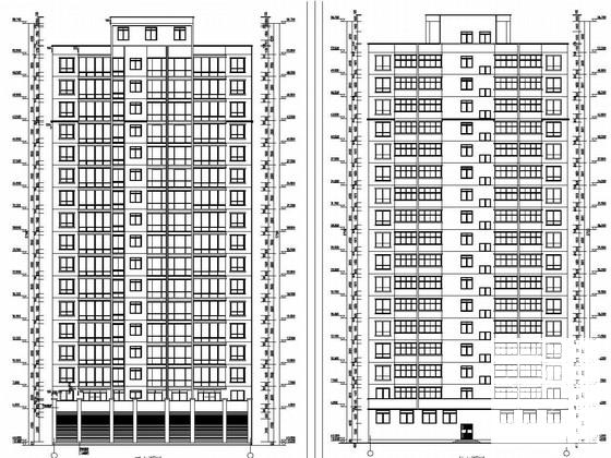 17层框架剪力墙结构经济适用房结构施工图纸（建施） - 1