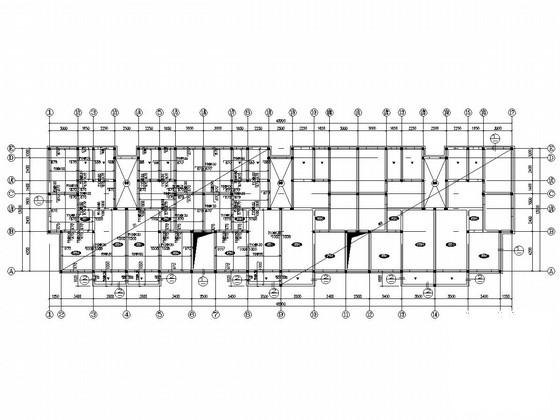 6层条形基础砌体结构宿舍楼结构CAD施工图纸（7度抗震） - 2