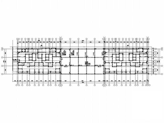 大型住宅小区框架结构地下室结构CAD图纸 - 4