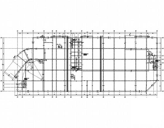 左气象局右邮政局框架结构综合楼结构施工图纸(梁平法配筋图) - 1