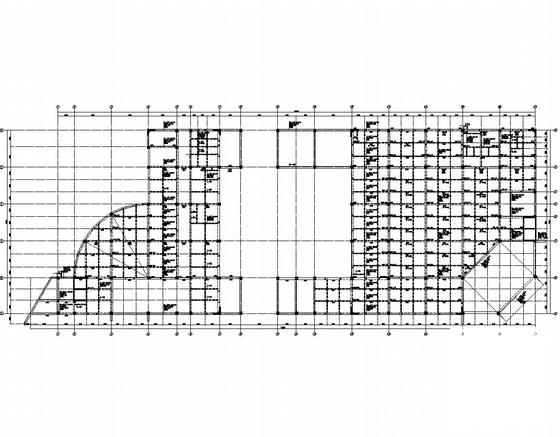 左气象局右邮政局框架结构综合楼结构施工图纸(梁平法配筋图) - 4