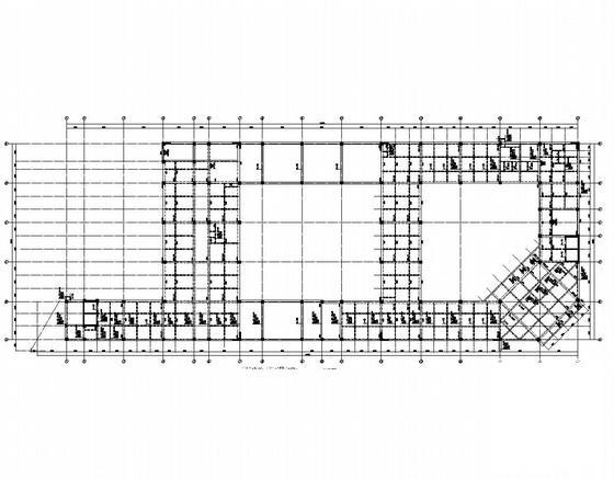 左气象局右邮政局框架结构综合楼结构施工图纸(梁平法配筋图) - 5