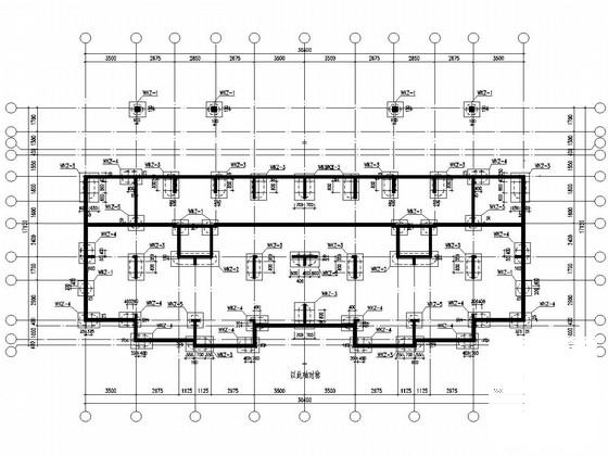 6层经济开发区剪力墙结构住宅楼结构施工图纸(人工挖孔桩基础) - 1