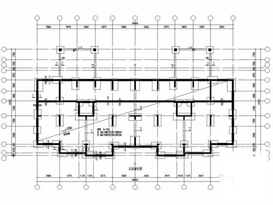 6层经济开发区剪力墙结构住宅楼结构施工图纸(人工挖孔桩基础) - 2