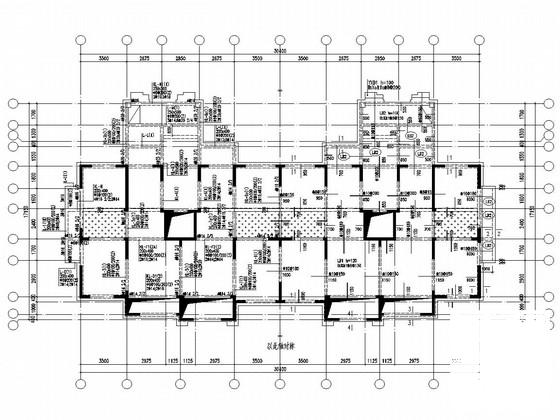 6层经济开发区剪力墙结构住宅楼结构施工图纸(人工挖孔桩基础) - 3