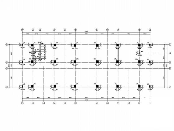 12层框架剪力墙结构办公楼结构图纸（预制管桩基础） - 4