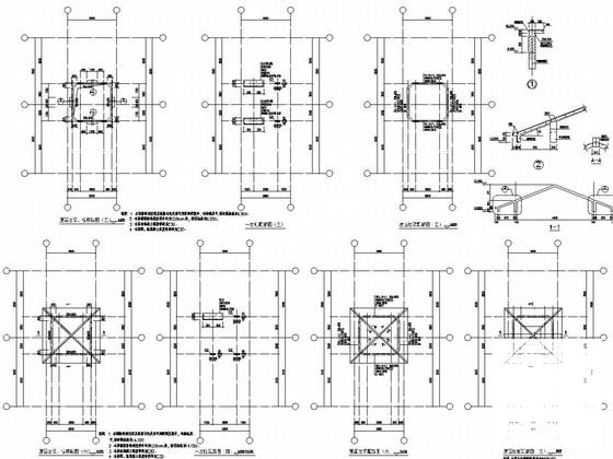 两层框架结构企业家会所会议中心结构图纸(柱平法施工图) - 4