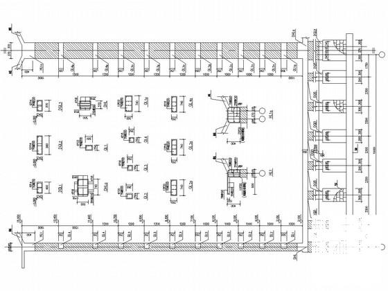 单层砌体结构粮仓结构CAD施工图纸（毛石基础）(板配筋图) - 3
