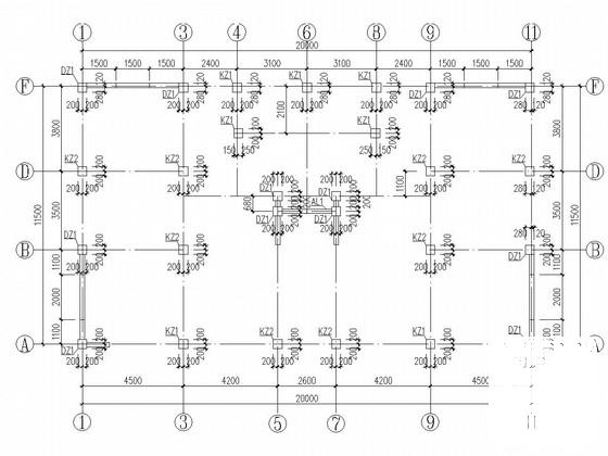 砖混结构桩基础住宅楼结构CAD施工图纸（6度抗震） - 2