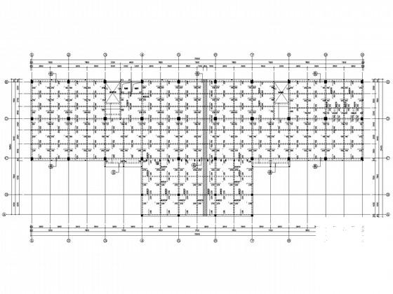 7层框架办公楼结构CAD施工图纸(条基)(板配筋图) - 1