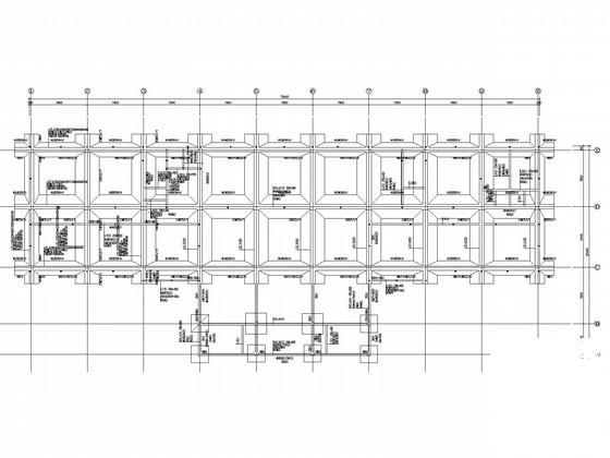 7层框架办公楼结构CAD施工图纸(条基)(板配筋图) - 2