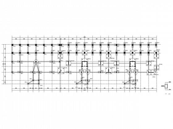 小区11层框架剪力墙结构CAD施工图纸(商业部分） - 2