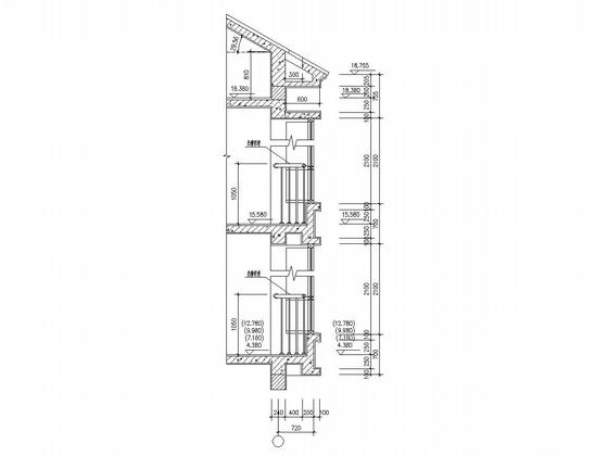 6层底框结构商住楼结构CAD施工图纸(柱下独立基础) - 5