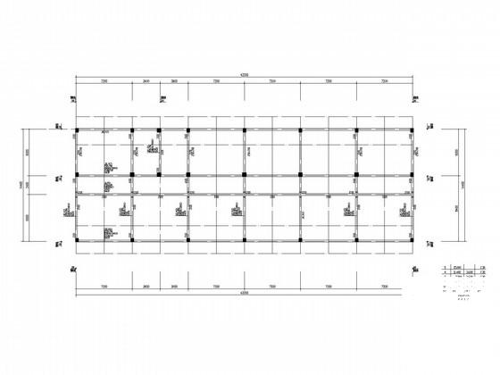 4层框架办公楼结构CAD施工图纸(管桩)(基础平面图) - 3