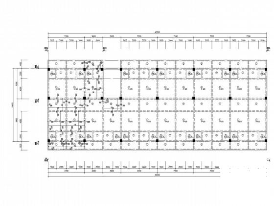 4层框架办公楼结构CAD施工图纸(管桩)(基础平面图) - 4