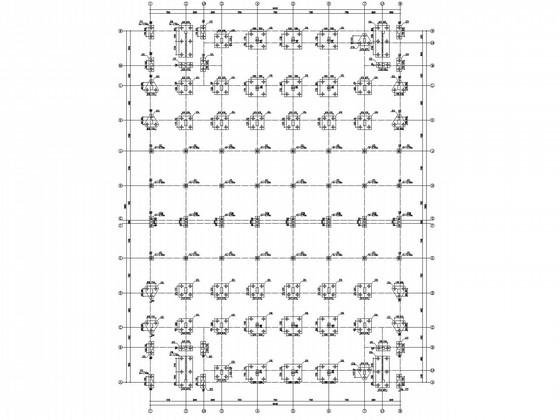 13层框架剪力墙公寓楼结构CAD施工图纸(预应力管桩) - 2