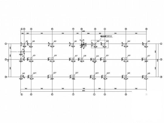 7层框架结构商务楼结构施工图纸(静压PHC管桩) - 1