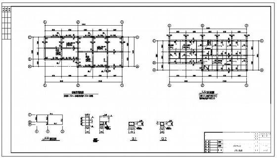 条形基础砌体结构加药间及空压机房结构CAD施工图纸（6度抗震）(平面布置图) - 3