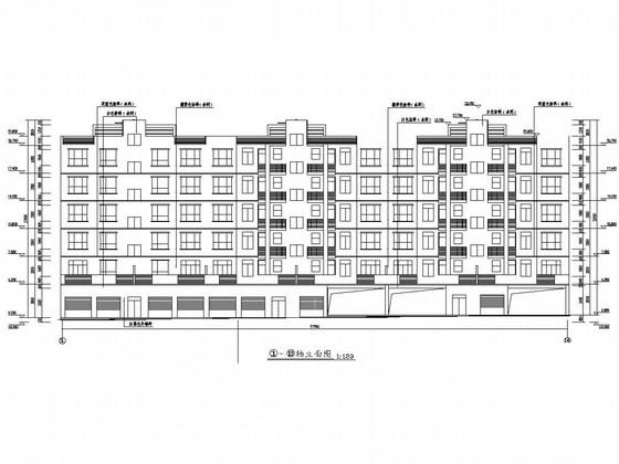 6层框架结构住宅楼结构CAD施工图纸（建施） - 2