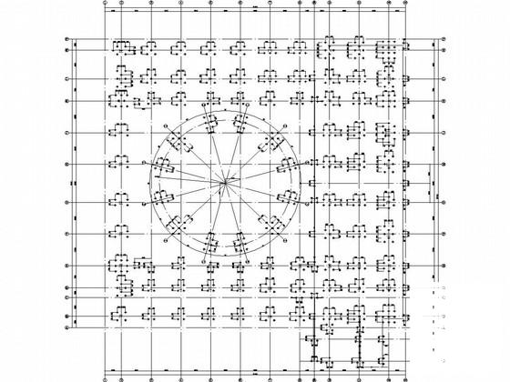 6层型钢混凝土框架规划馆结构CAD施工图纸 - 2