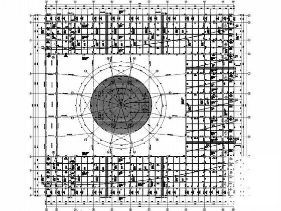 6层型钢混凝土框架规划馆结构CAD施工图纸 - 4