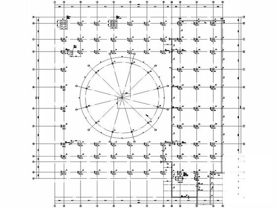 6层型钢混凝土框架规划馆结构CAD施工图纸 - 5