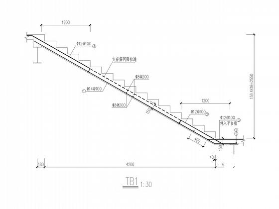 2层框架农贸市场结构CAD施工图纸 - 5