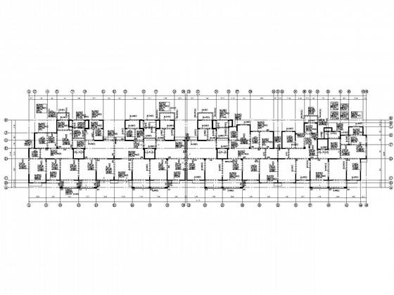 11层剪力墙住宅楼带闷顶层结构CAD施工图纸 - 1