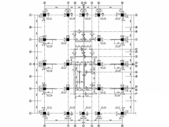 24层框筒商场及公寓式办公楼结构施工图纸(预应力混凝土管桩) - 4