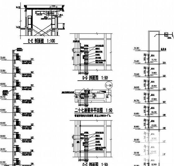 27层住宅楼采暖CAD图纸 - 2