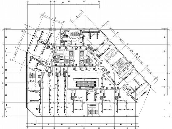 21层商业办公大厦空调通风设计CAD施工图纸 - 1