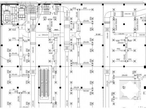 26层商业办公综合楼空调通风设计CAD施工图纸 - 4