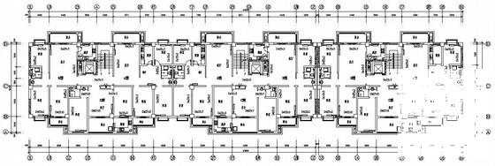 12层住宅楼采暖设计CAD施工图纸（高37米） - 1