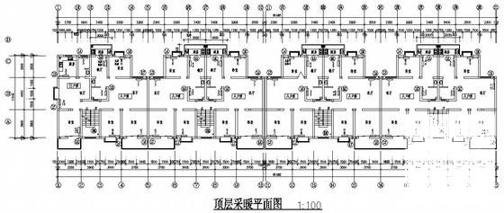 多层住宅楼采暖设计CAD施工图纸（设计说明） - 2