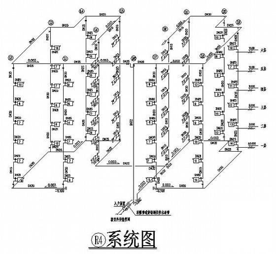 多层住宅楼采暖设计CAD施工图纸（设计说明） - 3