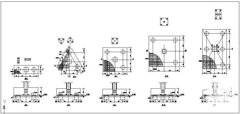 1-6桩承台标准节点构造详图纸 - 1