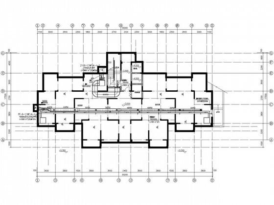 35层住宅楼通风防排烟设计CAD施工图纸(4栋楼) - 1