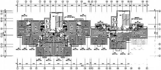 28层住宅楼低温辐射采暖系统设计CAD施工图纸 - 1