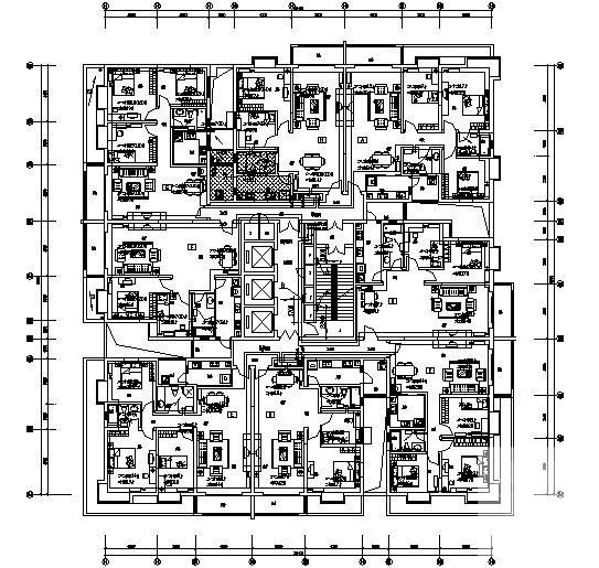 25层住宅楼采暖空调通风工程设计CAD施工图纸(接管大样) - 1