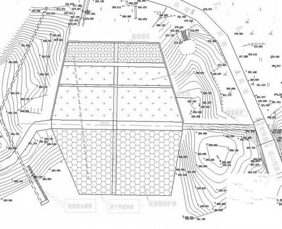 水库除险加固CAD施工图纸(平面布置图) - 1