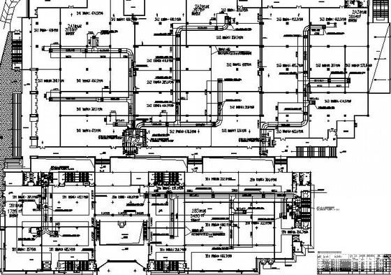 5层大型商业广场通风排烟系统设计CAD施工图纸 - 2
