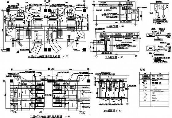 5层大型商业广场通风排烟系统设计CAD施工图纸 - 3
