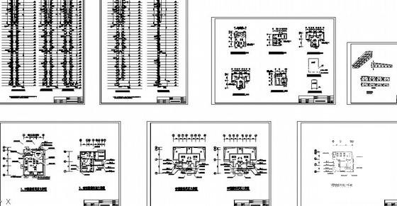高档7层住宅楼太阳能联合热泵系统集中供热水CAD施工图纸（电气） - 5