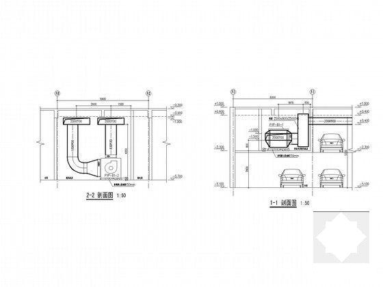4层商业步行街空调通风排烟设计CAD施工图纸 - 4