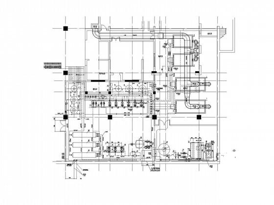 商业地下锅炉空调通风排烟系统CAD施工图纸（内设燃气锅炉及热交换器） - 1