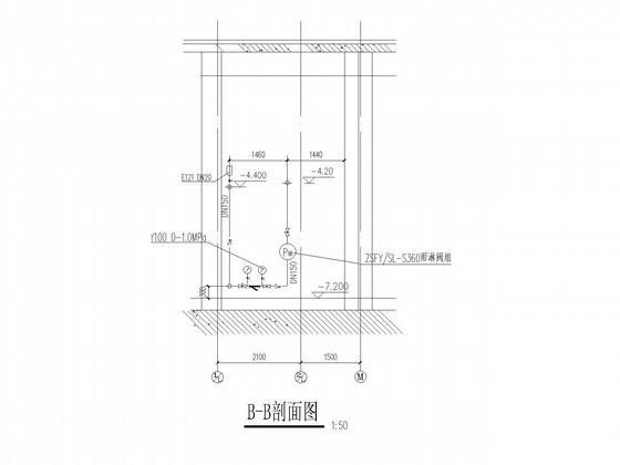 商业地下锅炉空调通风排烟系统CAD施工图纸（内设燃气锅炉及热交换器） - 3