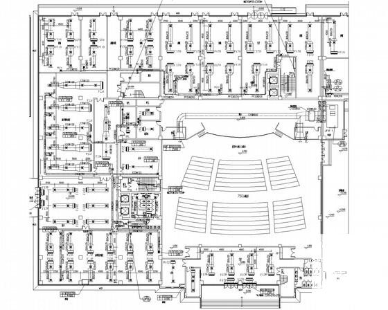 5层商业广场及活动中心空调通风防排烟系统设计CAD施工图纸（地源热泵系统） - 1