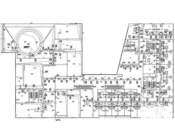 5层商业广场及活动中心空调通风防排烟系统设计CAD施工图纸（地源热泵系统） - 3