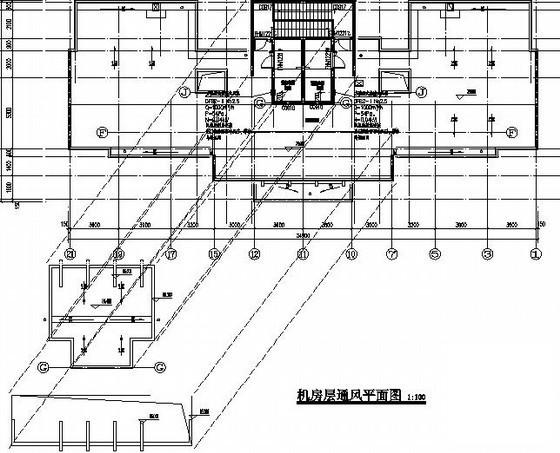 27层住宅楼热水集中采暖系统设计CAD施工图纸 - 1