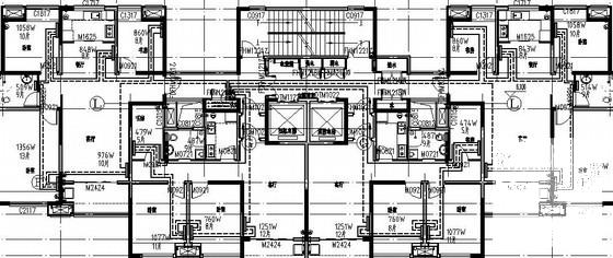 27层住宅楼热水集中采暖系统设计CAD施工图纸 - 2